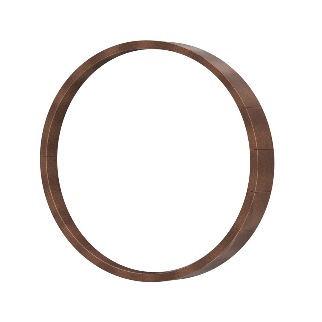 Circular wooden frame
